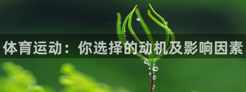 企鹅体育客服：体育运动：你选择的动机及影响因素