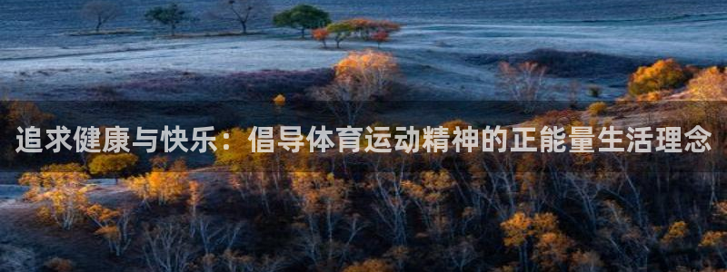 企鹅体育网页版入口：追求健康与快乐：倡导体育运动精神的正能量生活理念